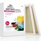 7 Pack Stretched Canvas for Painting 11x14 Inch/7 Value Pack, 8 Oz Triple Primed 5/8 Inch Profile 100% Cotton White Blank Canvas, Artist Framed Canvas for Oil Acrylic & Pouring Art
